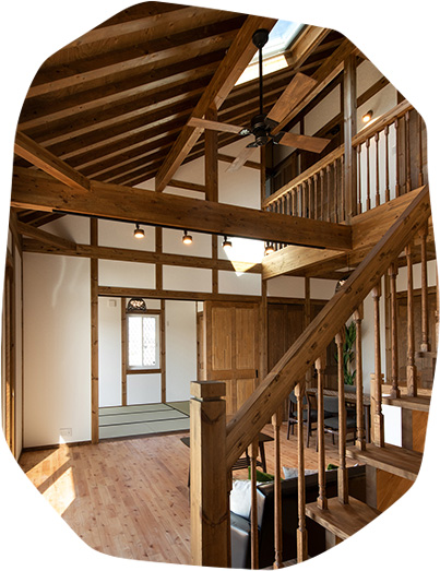 大空間を演出する吹き抜け